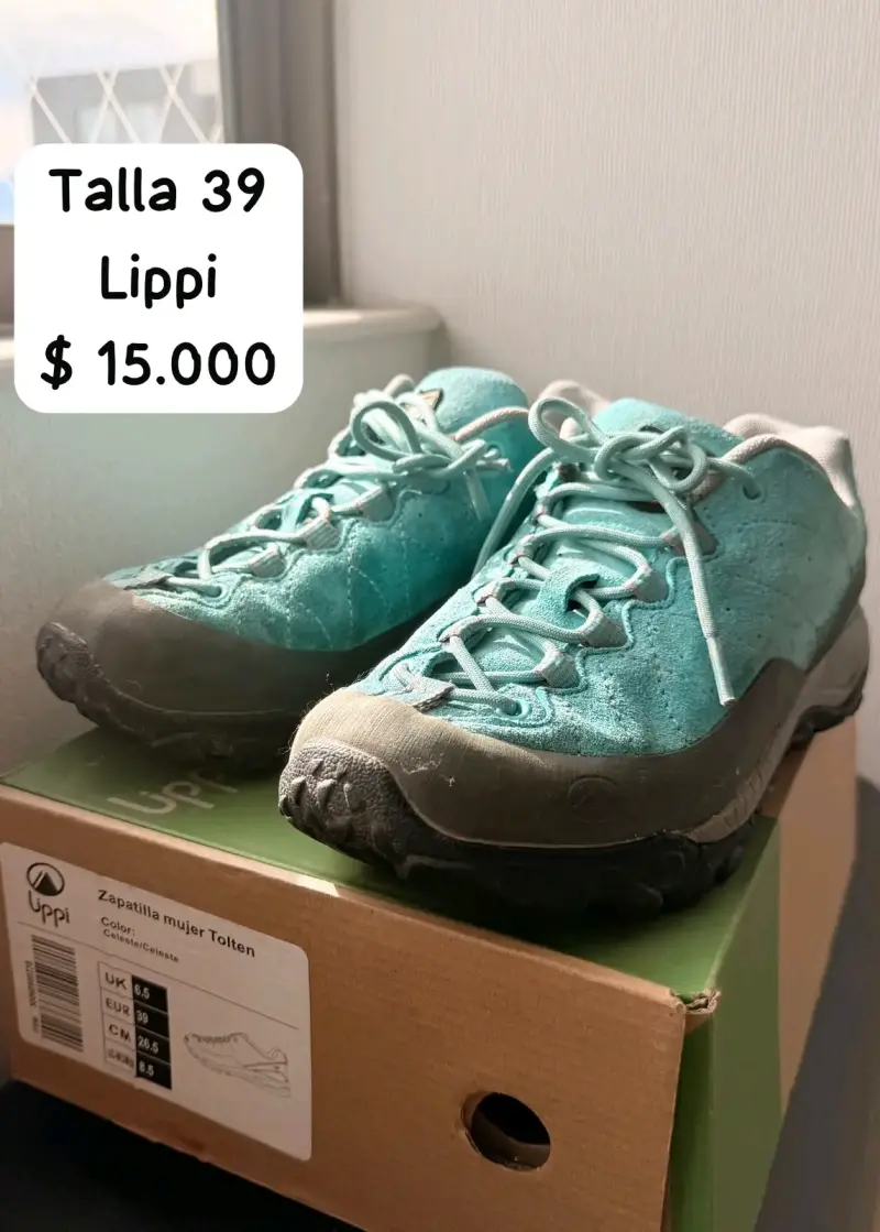 Zapatillas Lippi Tolten Mujer Celeste Talla 39