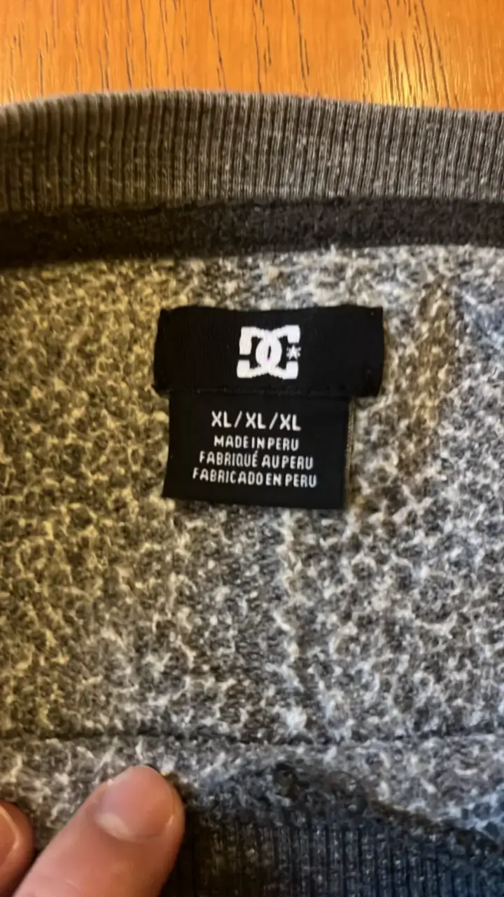 Polerón gris DC talla XL - 2