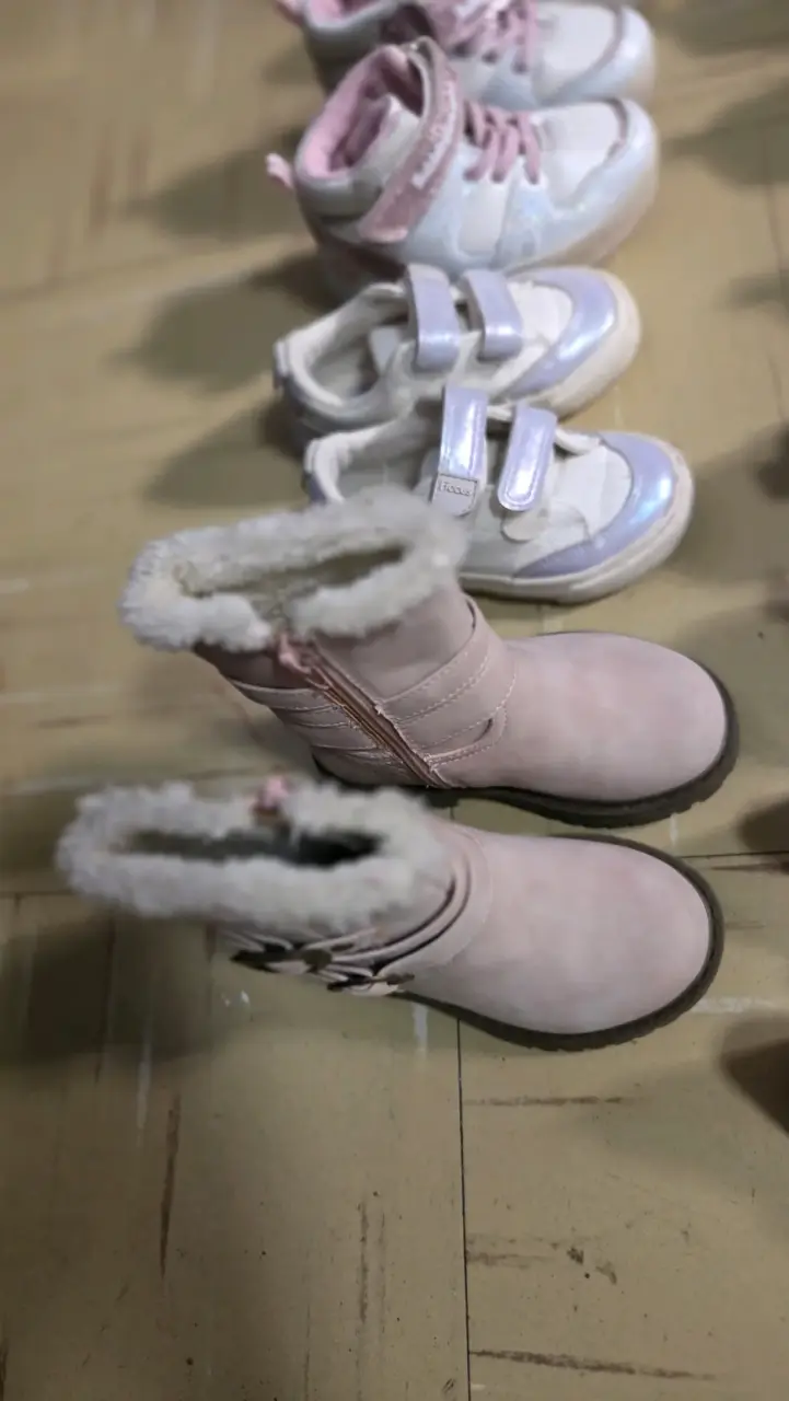 Botas de invierno para niña color rosa