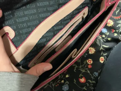 Cartera beige Steve Madden con asa floral - miniatura 6