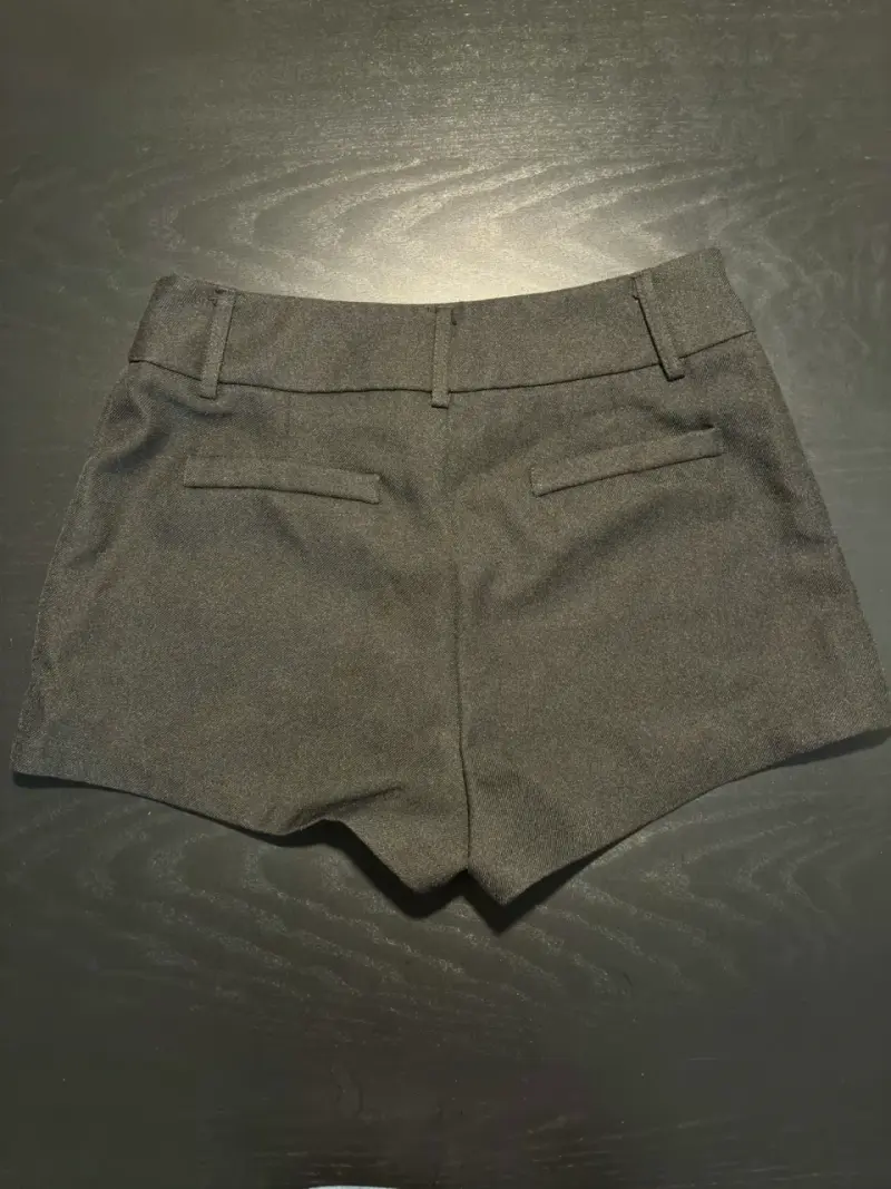 Shorts de vestir negro para mujer - 2