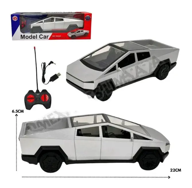 Auto a Control Remoto Tesla Cybertruck Blanco - 2
