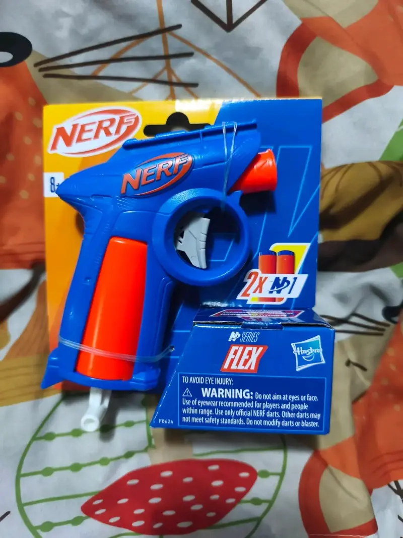 Pistola de Juguete Nerf Flex Azul y Naranja