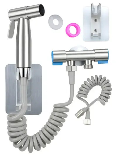 Ducha bidet de mano para baño con manguera - miniatura 1