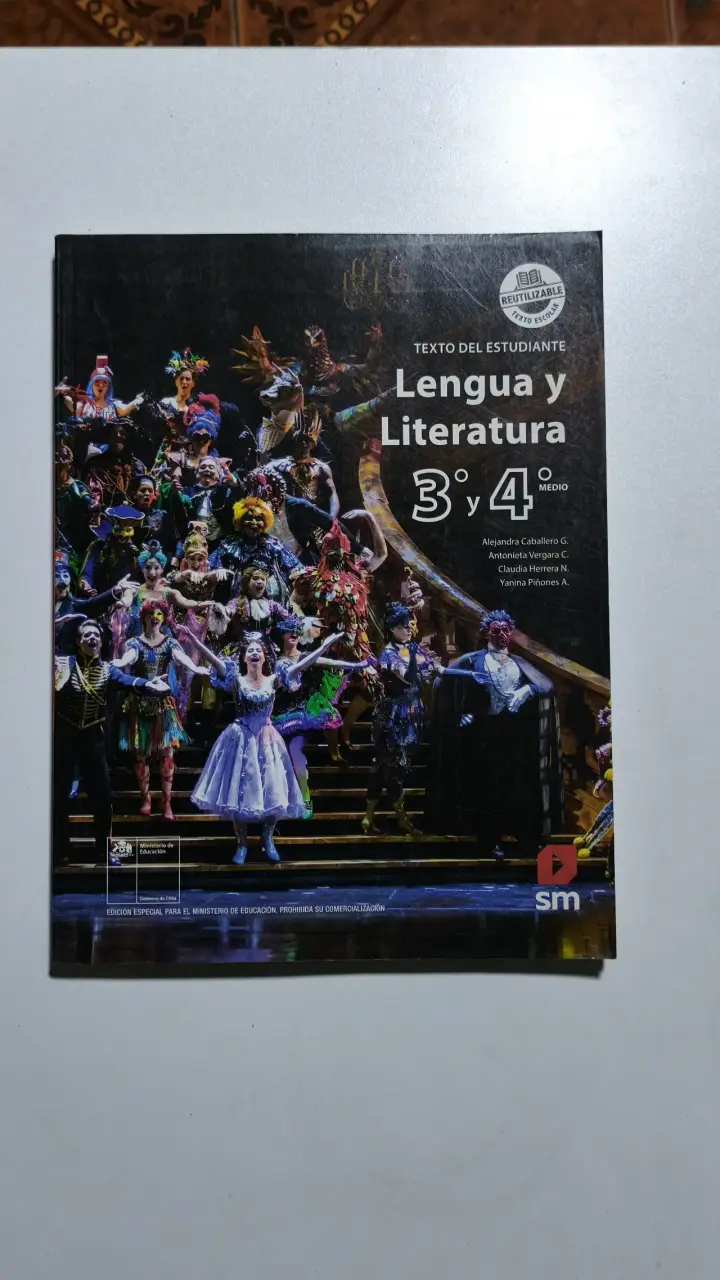 Libro de Lengua y Literatura 3° y 4° Medio SM - 1