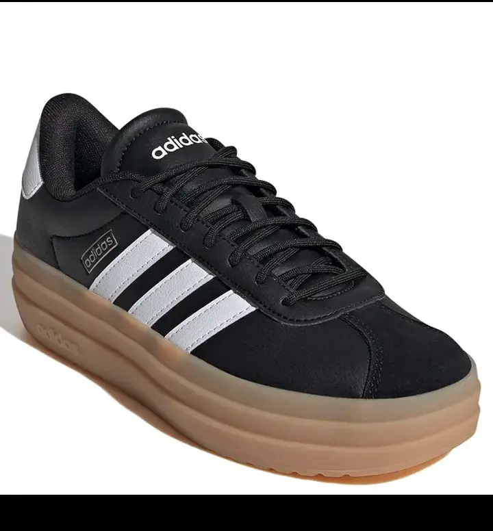 Zapatillas deportivas negras Adidas con suela gruesa - 1