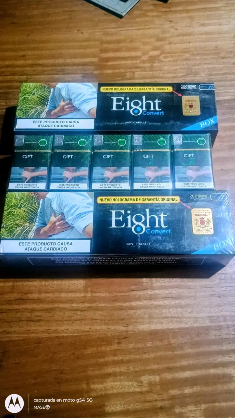 Cigarrillos Eight Convert Mint Capsule Box