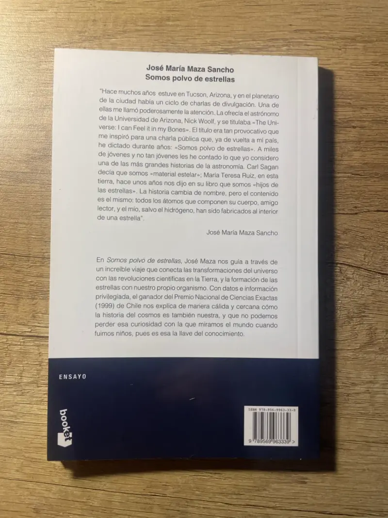 Libro 'Somos Polvo de Estrellas' de José  Maza - 2