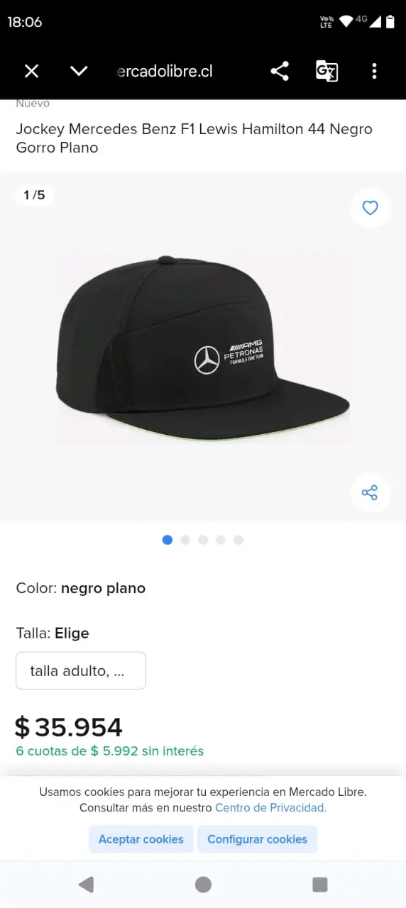 Jockey Mercedes Benz F1 Lewis Hamilton Negro