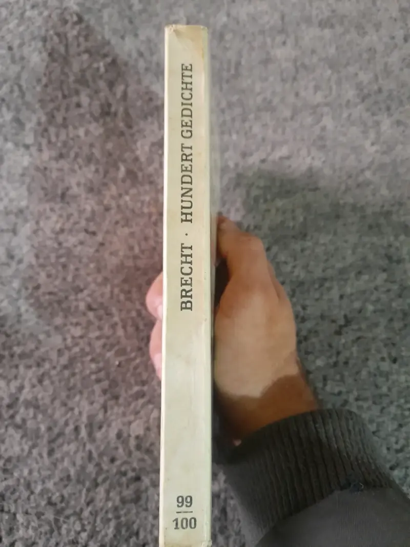 Libro 'Hundert Gedichte 1918-1950' de Bertolt Brecht - 3