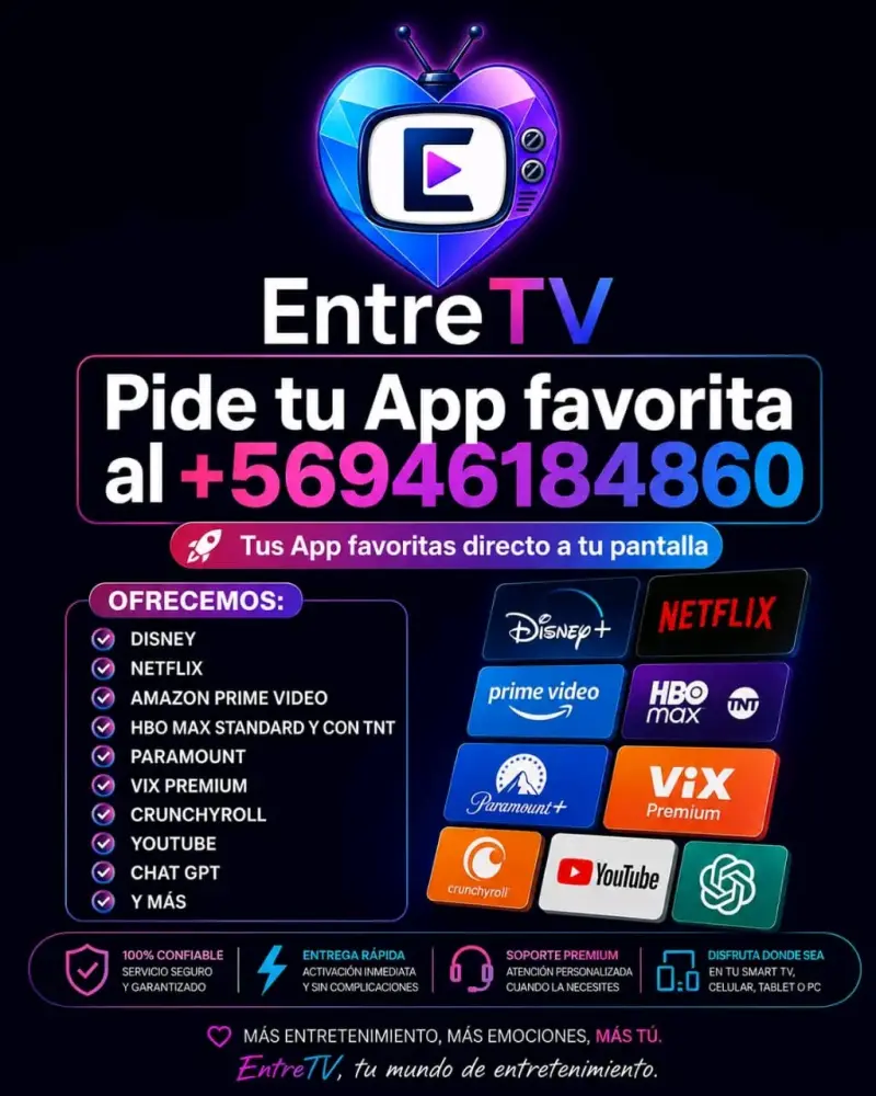 Servicio de Streaming EntreTV con Apps Populares