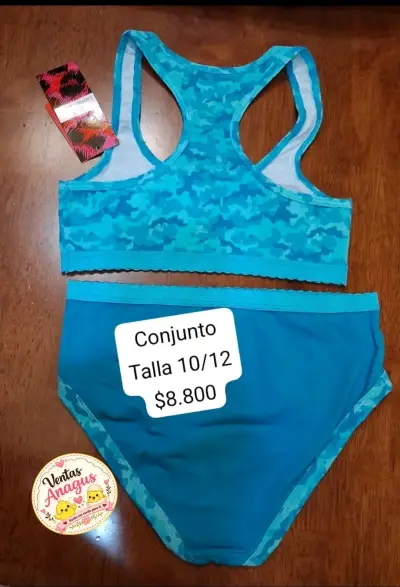Conjunto deportivo azul para niña talla 10/12 - miniatura 2