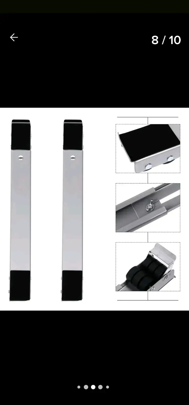 Base ajustable para lavadora de acero inoxidable