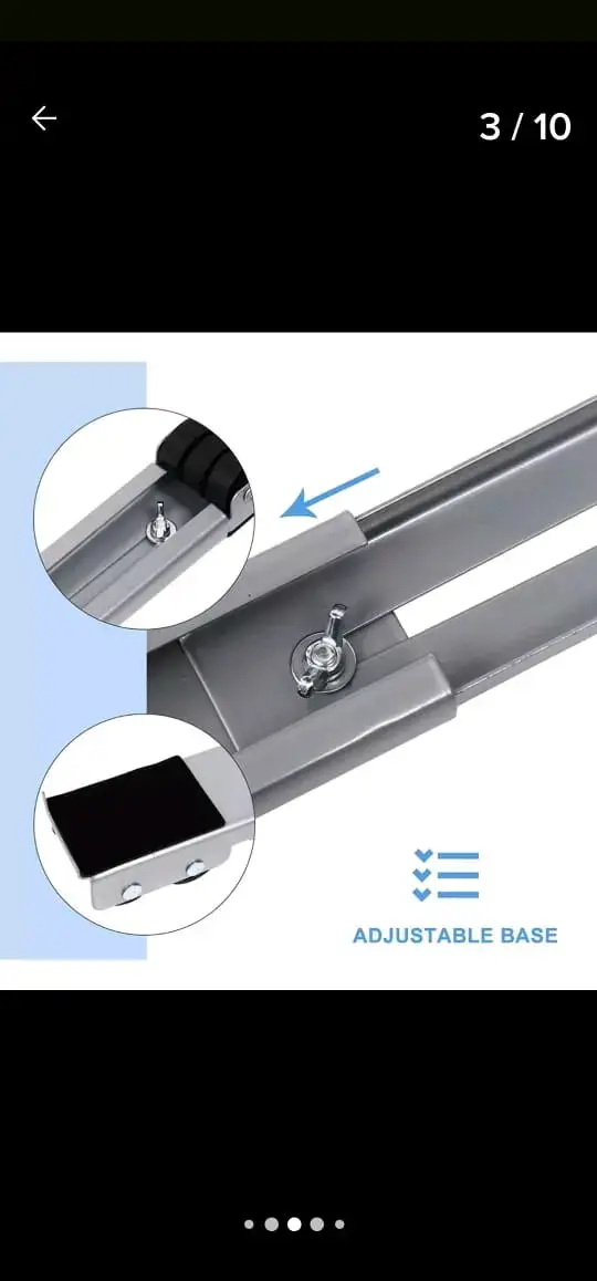Base ajustable para lavadora de acero inoxidable - 4