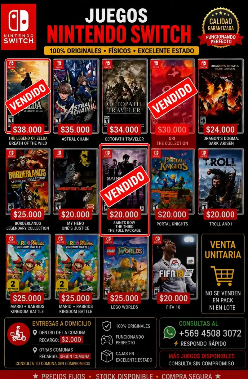Juegos Nintendo Switch
