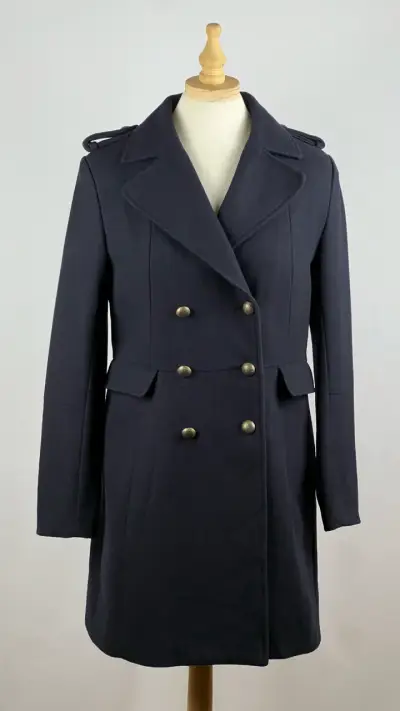Abrigo azul marino H&M - 51% Lana - Talla S - miniatura 1