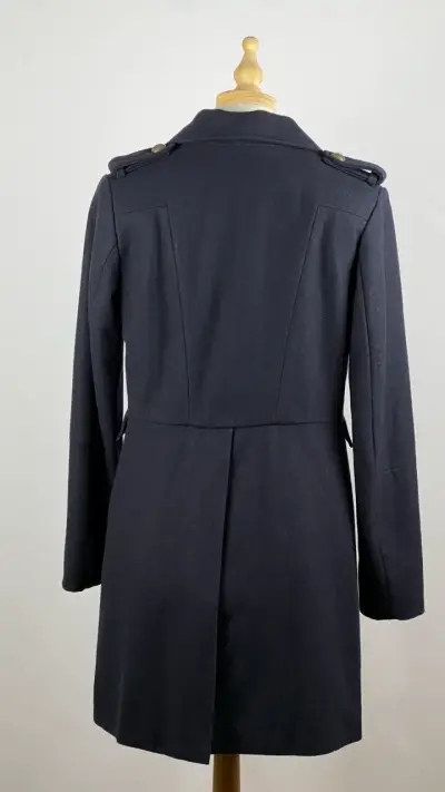 Abrigo azul marino H&M - 51% Lana - Talla S - miniatura 4