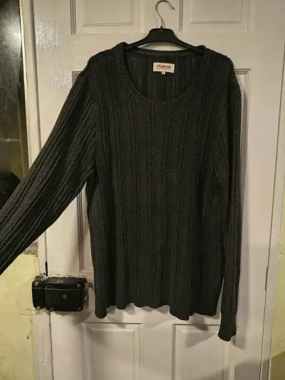 Suéter de punto gris oscuro Foster para hombre - miniatura 1