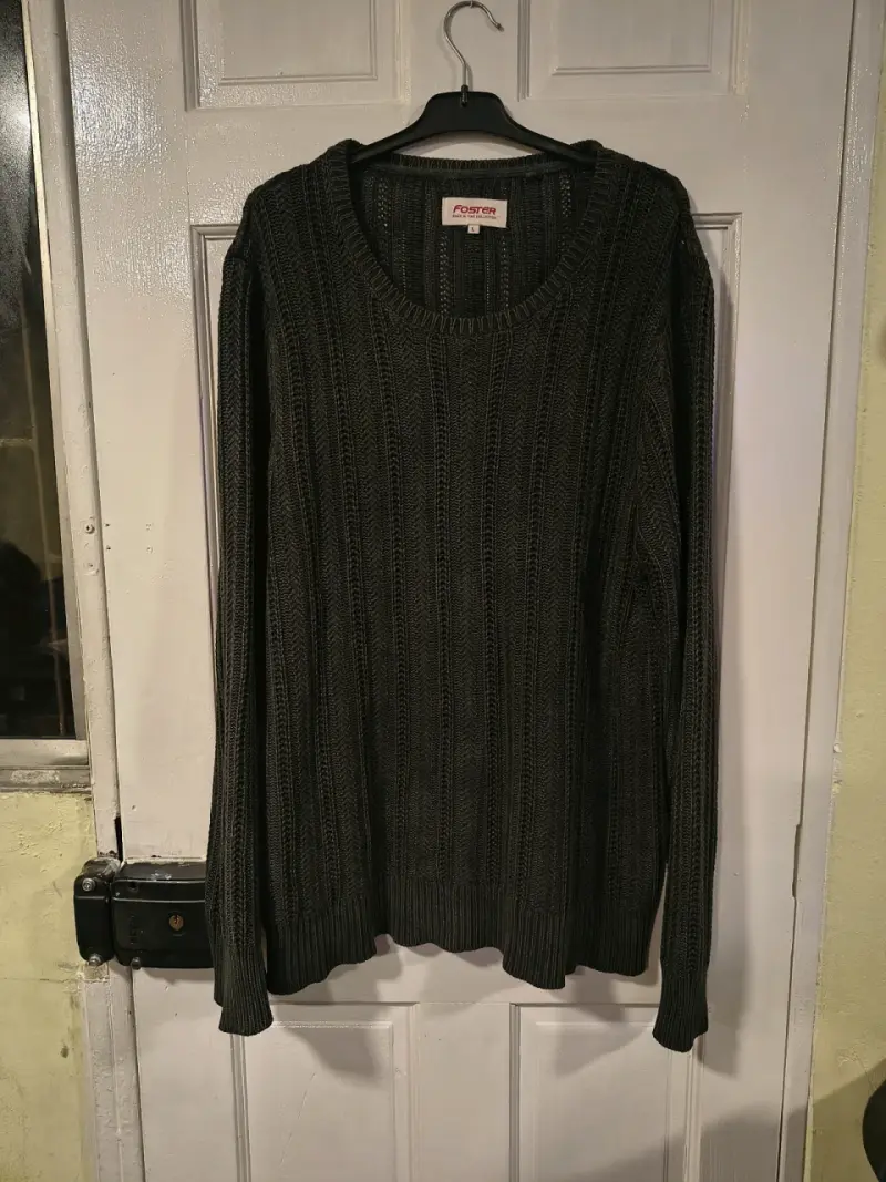 Suéter de punto gris oscuro Foster para hombre - 2