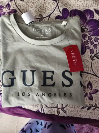 Polera Guess Los Angeles verde claro - miniatura 1