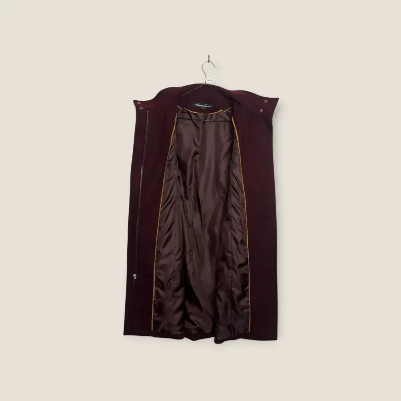 Abrigo burdeo Kenneth Cole - 64% Lana - Talla S - 6
