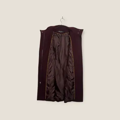 Abrigo burdeo Kenneth Cole - 64% Lana - Talla S - miniatura 6