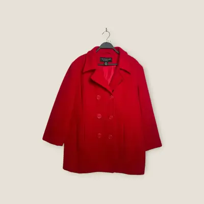 Abrigo rojo Centigrade - 100% Lana - Talla XL - miniatura 5