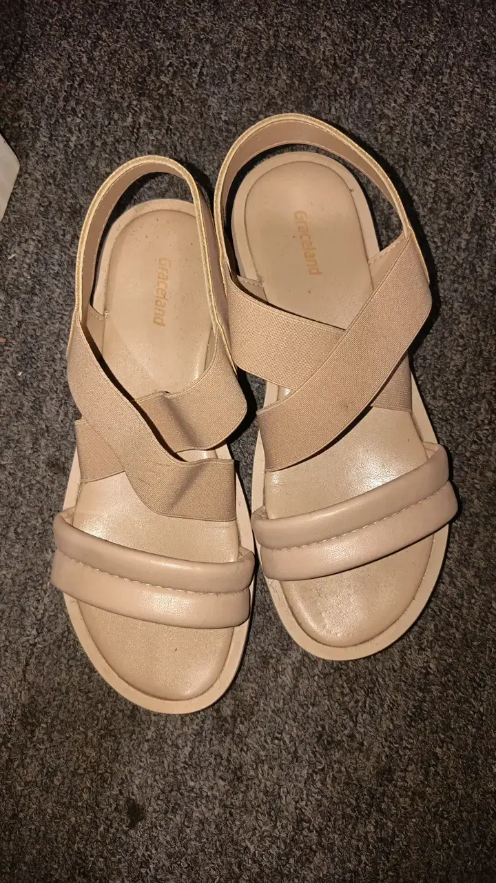 Sandalias beige Graceland con plataforma - 1