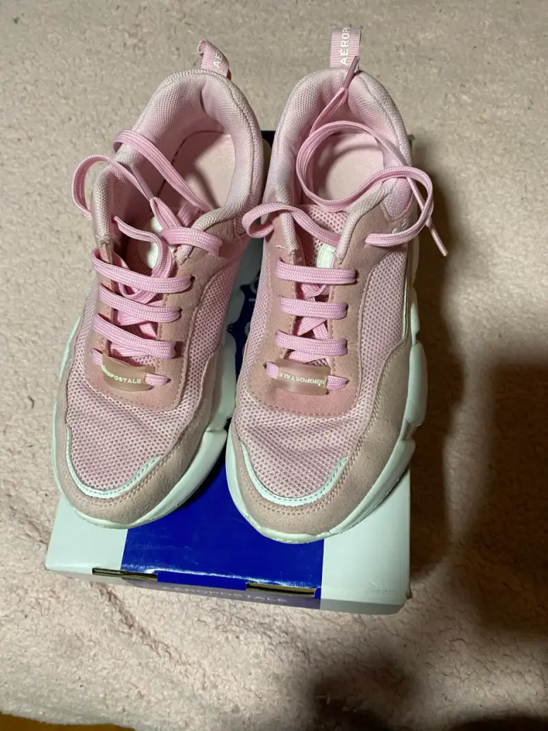 Zapatillas rosadas Aeropostale para mujer talla 37 - 1