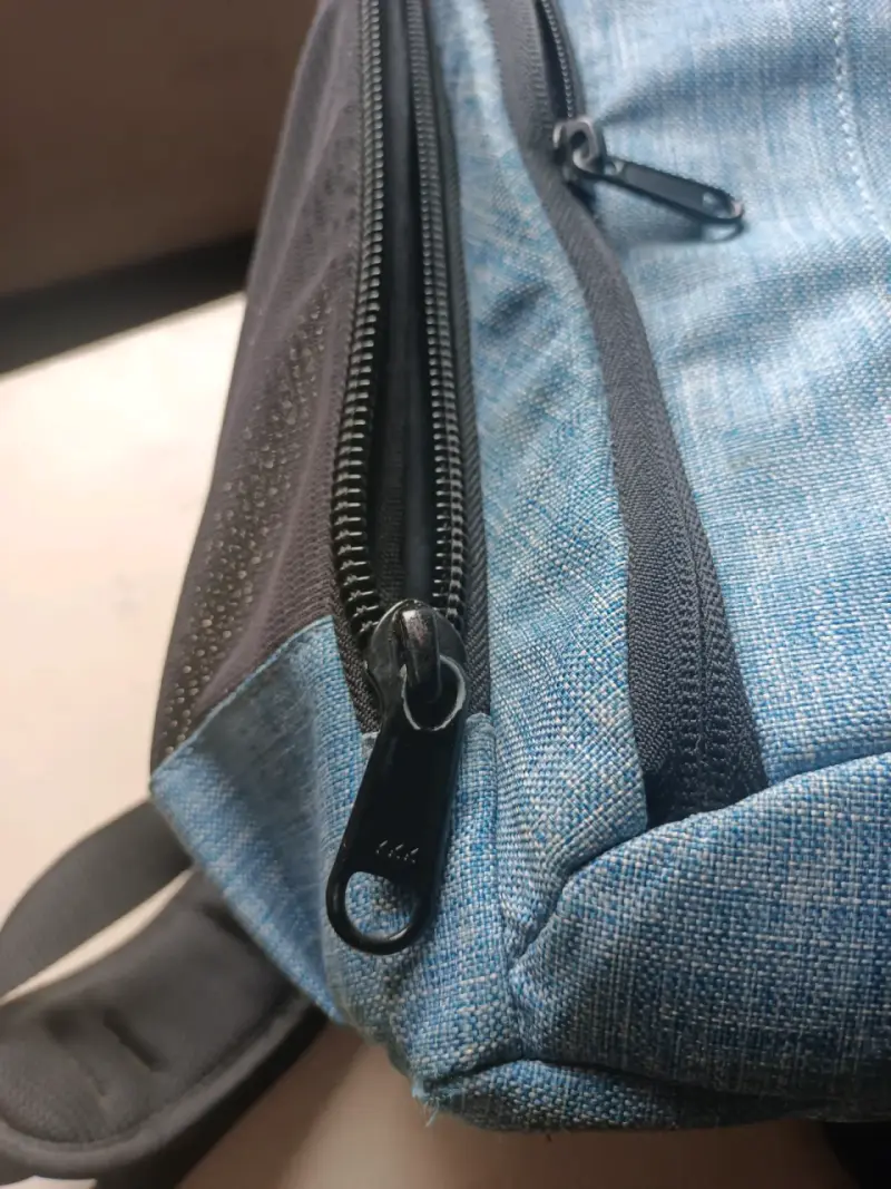 Mochila para cámara fotográfica azul con compartimentos ajustables - 6