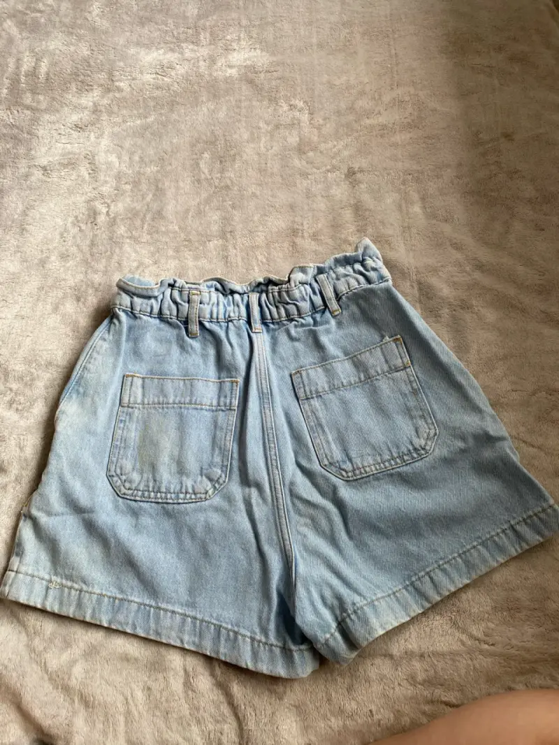 Shorts de mezclilla azul claro Zara - 2
