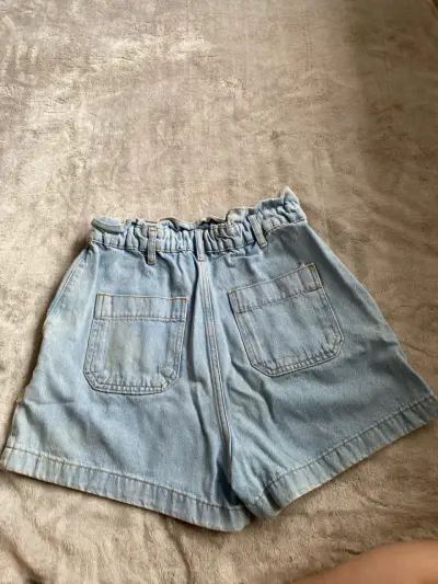 Shorts de mezclilla azul claro Zara - miniatura 2