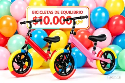 Bicicleta de equilibrio para niños colores vivos - miniatura 1