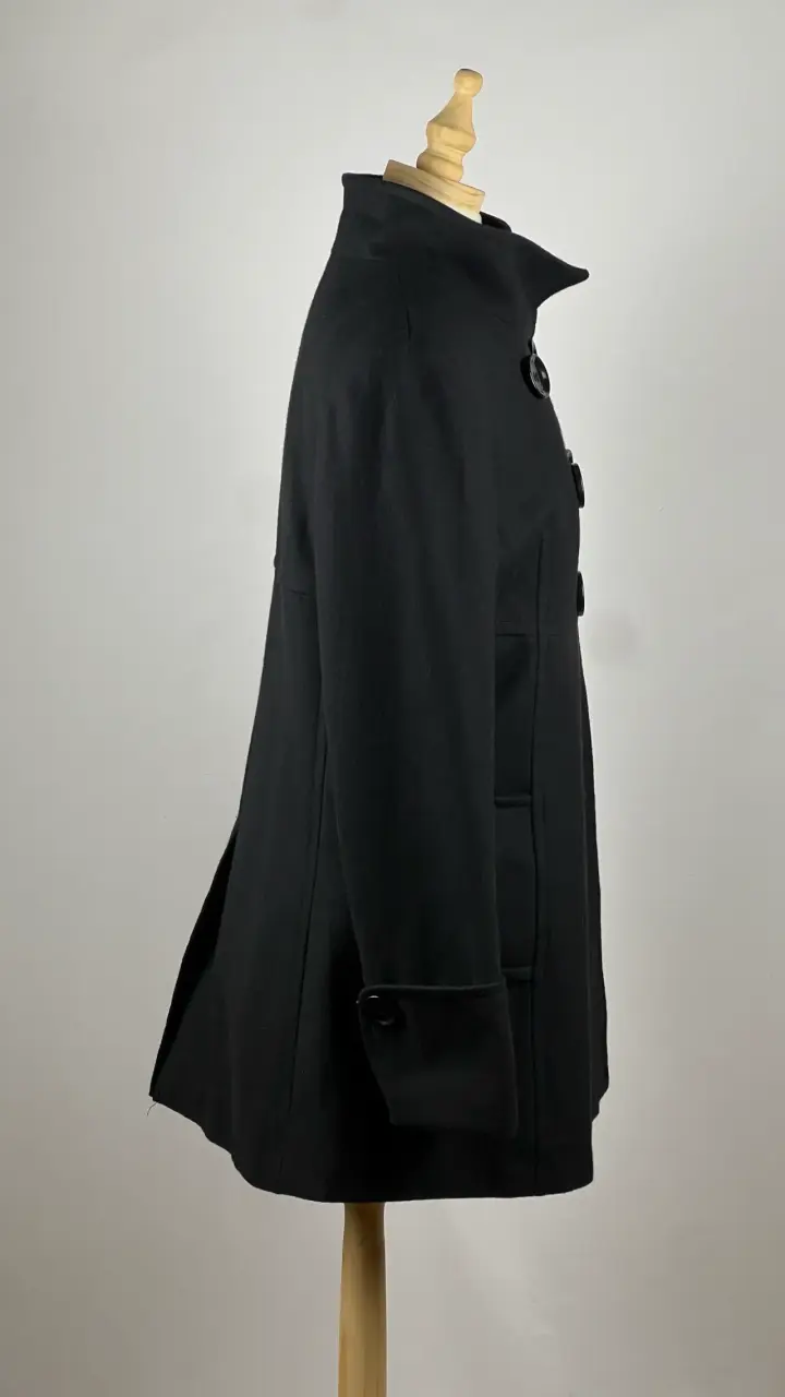 Abrigo negro Browley - 60% Lana - Talla M - 3