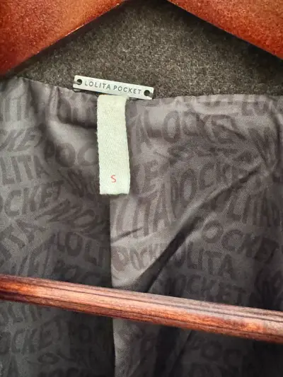 Abrigo de lana marrón Lolita Pocket - miniatura 3