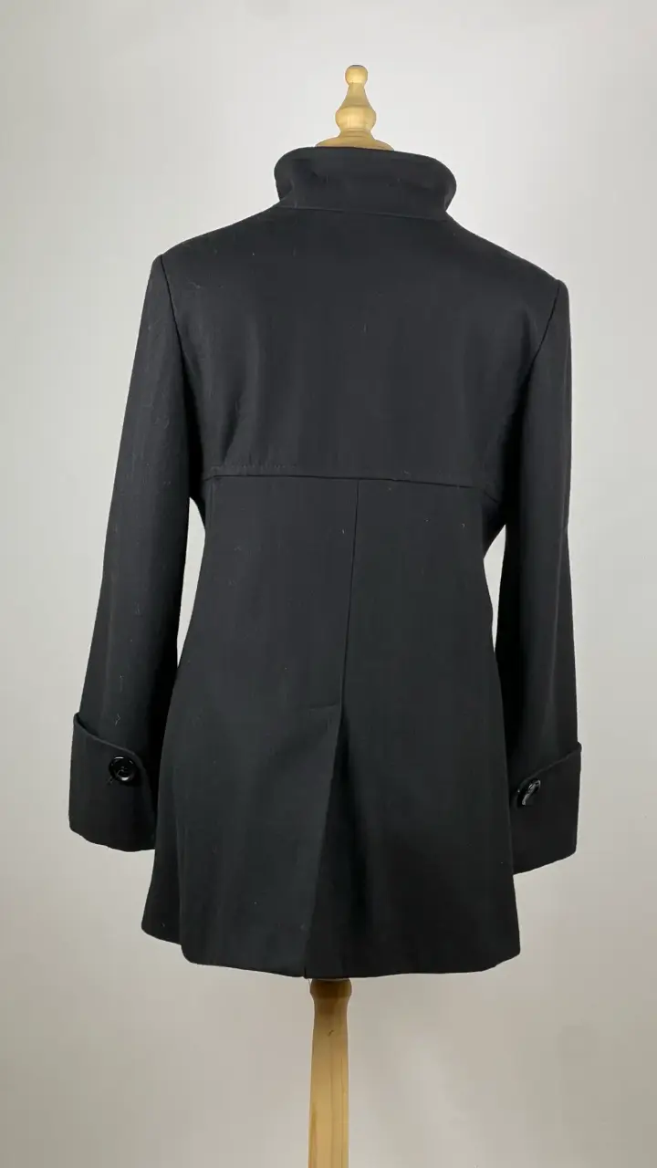Abrigo negro Browley - 60% Lana - Talla M - 4