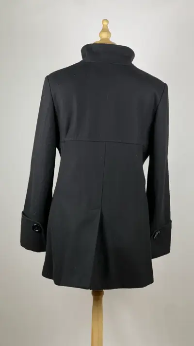 Abrigo negro Browley - 60% Lana - Talla M - miniatura 4