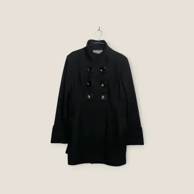 Abrigo negro Browley - 60% Lana - Talla M - miniatura 5