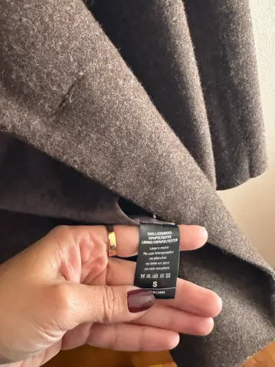 Abrigo de lana marrón Lolita Pocket - miniatura 4