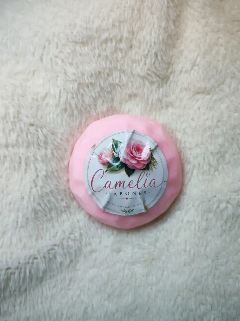 Jabones artesanales Camelia con aloe vera y vitamina E - 6