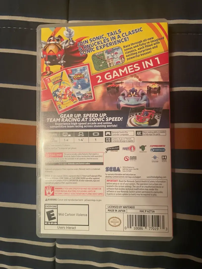 Juego Nintendo Switch Sonic Mania + Team Sonic Ra - 2