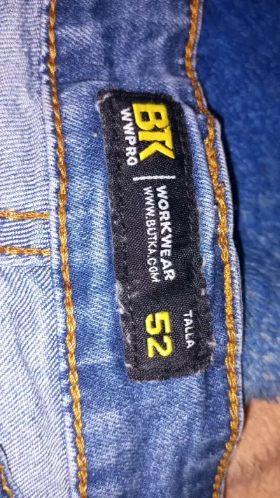 Jeans de trabajo, mezclilla azul para hombre - miniatura 2
