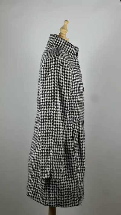 Abrigo pata de gallo Bitten -30% lana – Talla M - miniatura 3