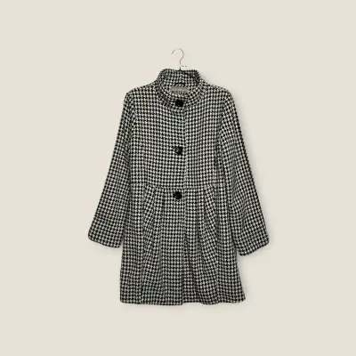 Abrigo pata de gallo Bitten -30% lana – Talla M - miniatura 5