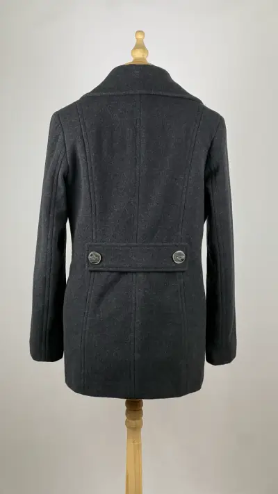 Abrigo gris Kenneth Cole - 60% Lana - Talla s/m - miniatura 4