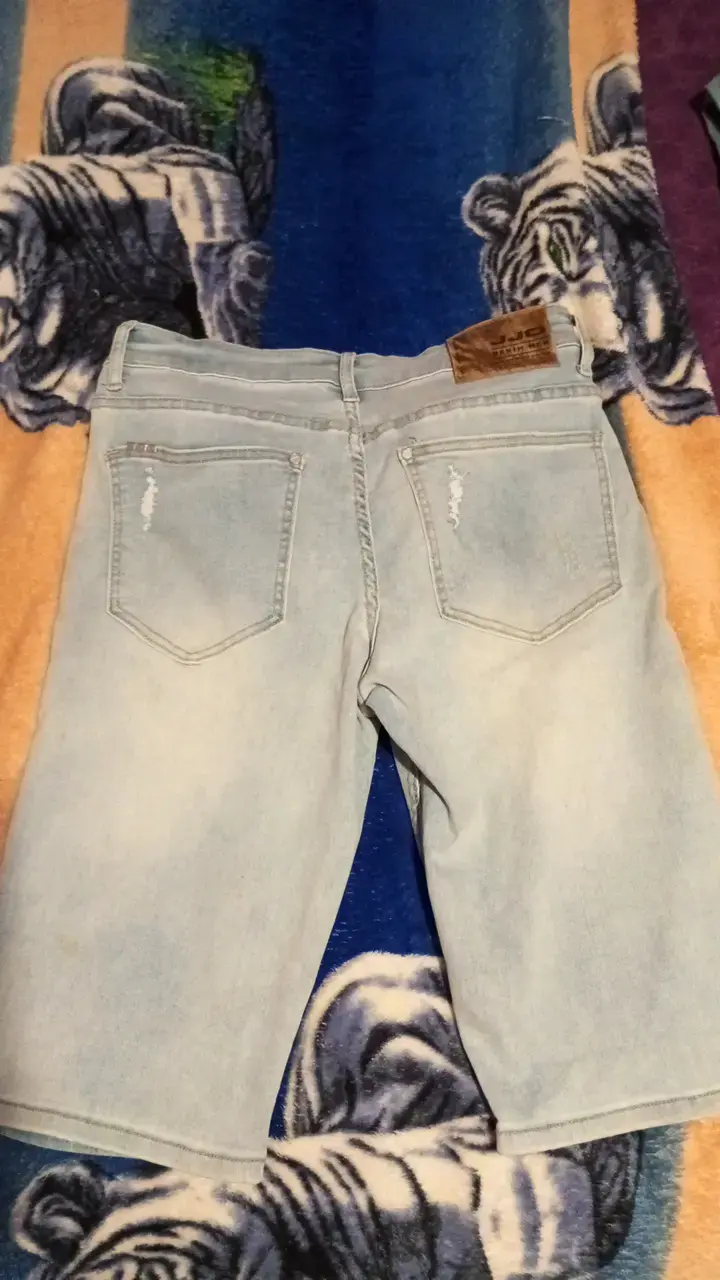 Bermudas de mezclilla claras JJO para hombre - 3