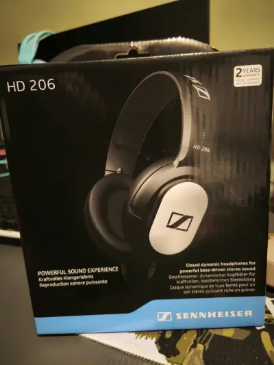 Audífonos Sennheiser HD 206 con sonido potente - miniatura 1