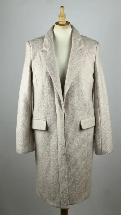 Abrigo beige Forever 21 - 28% Lana - Talla S - miniatura 1