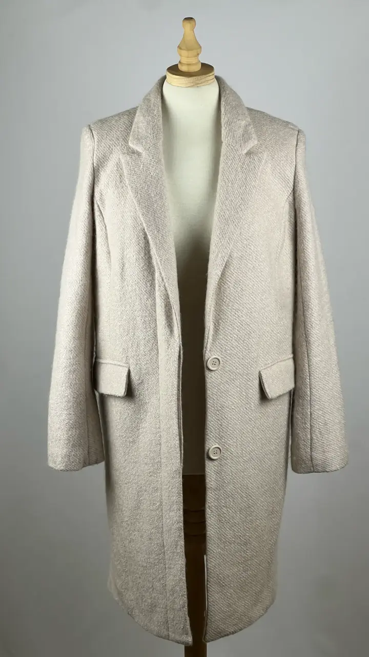 Abrigo beige Forever 21 - 28% Lana - Talla S - 2