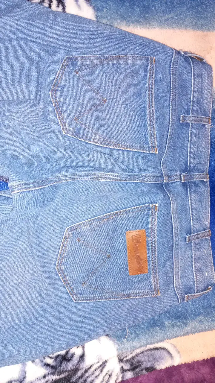 Jeans de mezclilla azul para hombre - 2